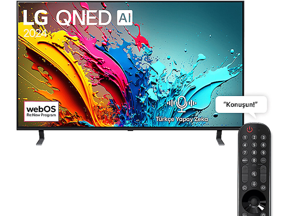 LG 86QNED85T6C 86 inç 218 Ekran 4K Smart AI Sihirli Kumanda HDR10 webOS24 QNED TV