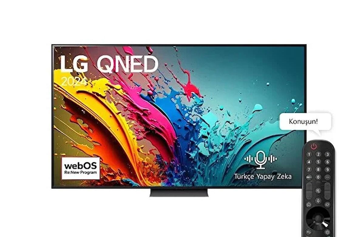 LG 65QNED86T6A 4K Ultra HD 65" 165 Ekran Uydu Alıcılı webOS Smart QNED TV