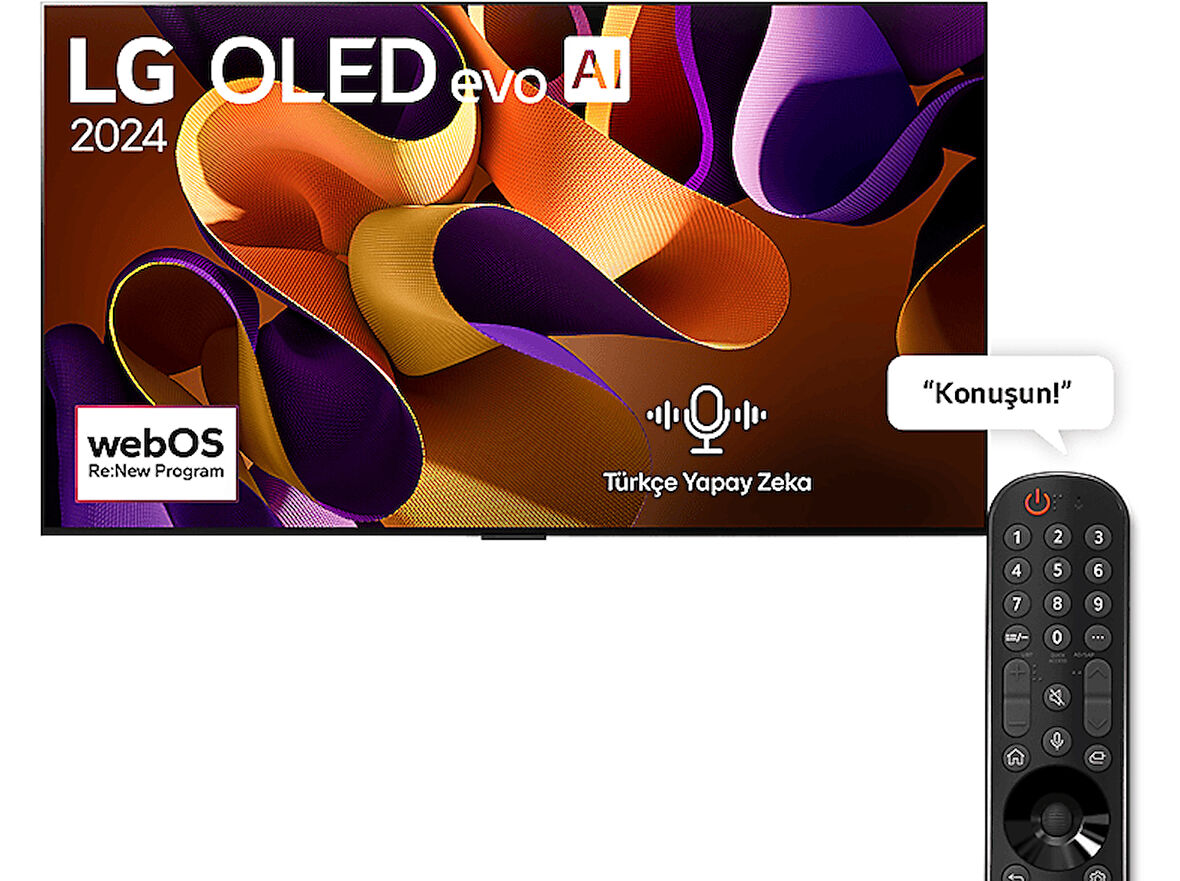 LG OLED83G4 83 inç 210 Ekran 4K Smart AI Sihirli Kumanda Uydu Alıcılı webOS24 OLED evo TV