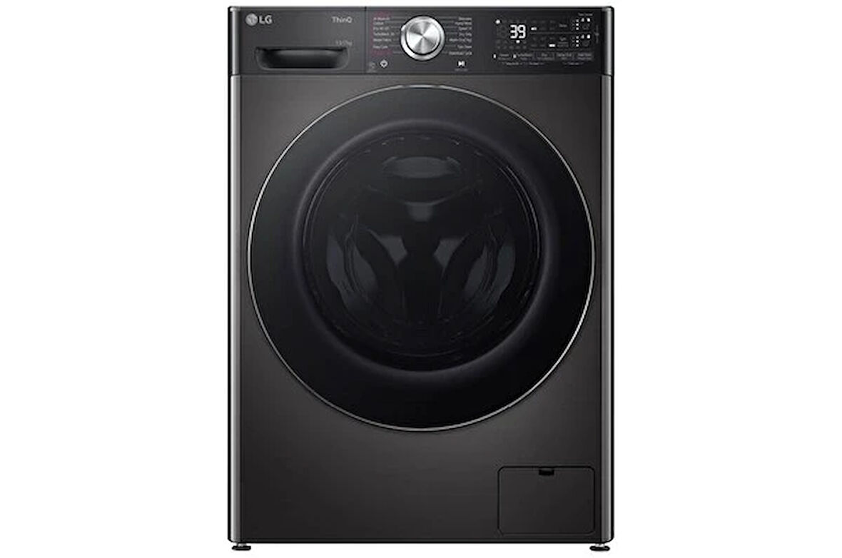 LG F4y9ldp2z.apbpltk 13 KG Yıkama / 7 KG 1400 Devir Siyah Kurutmalı Buharlı Çamaşır Makinesi