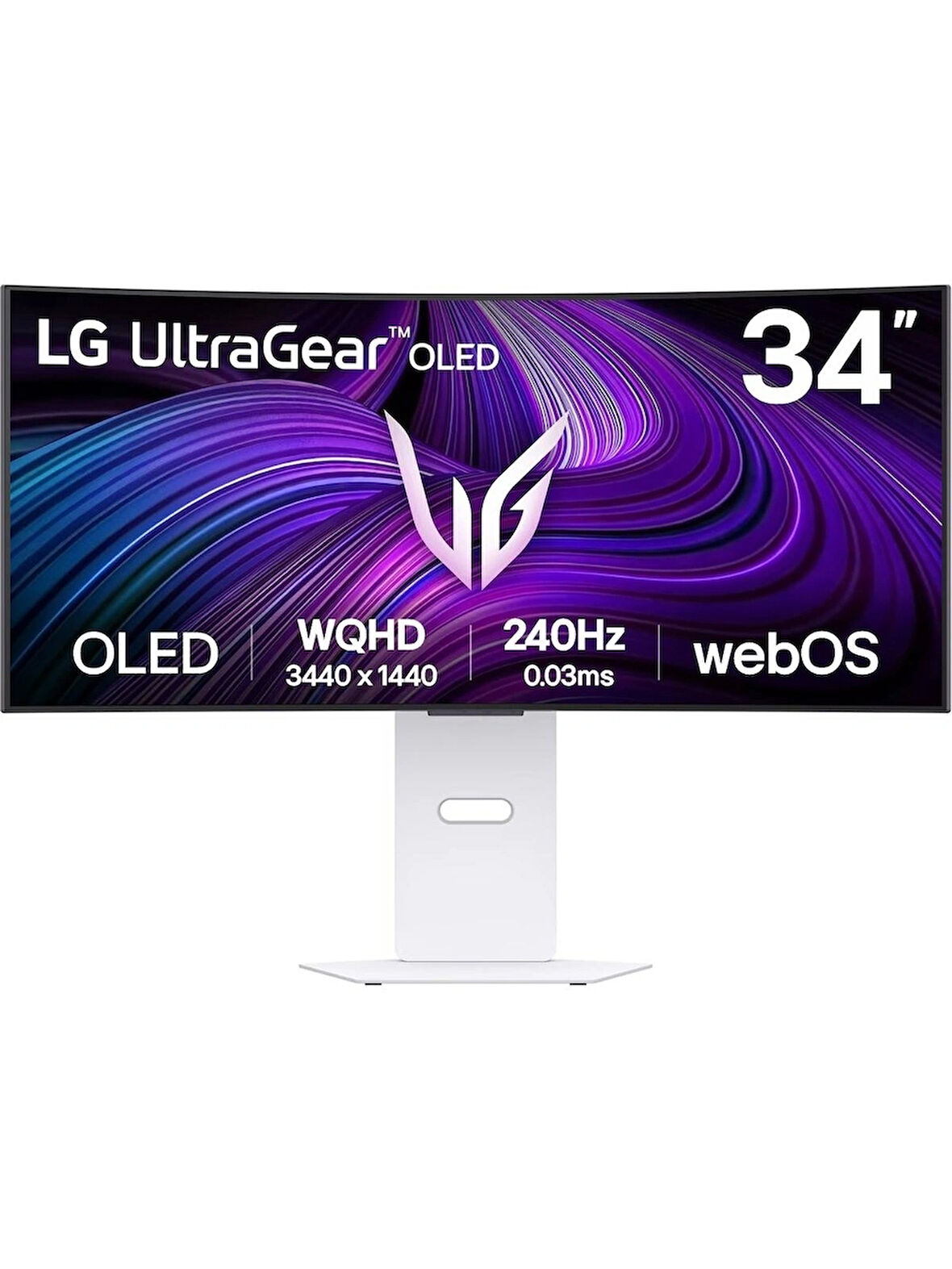 LG 34" 34GX90SA-W 240Hz 0.03MS(GTG) Wqhd OLED Displayhdr True Black 400 Webos Curved Smart Gaming Monitör