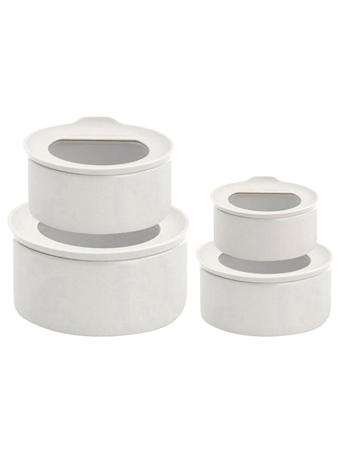 Neoflam Fika One 4'lü Seramik Saklama Kabı Seti Buz Beyaz