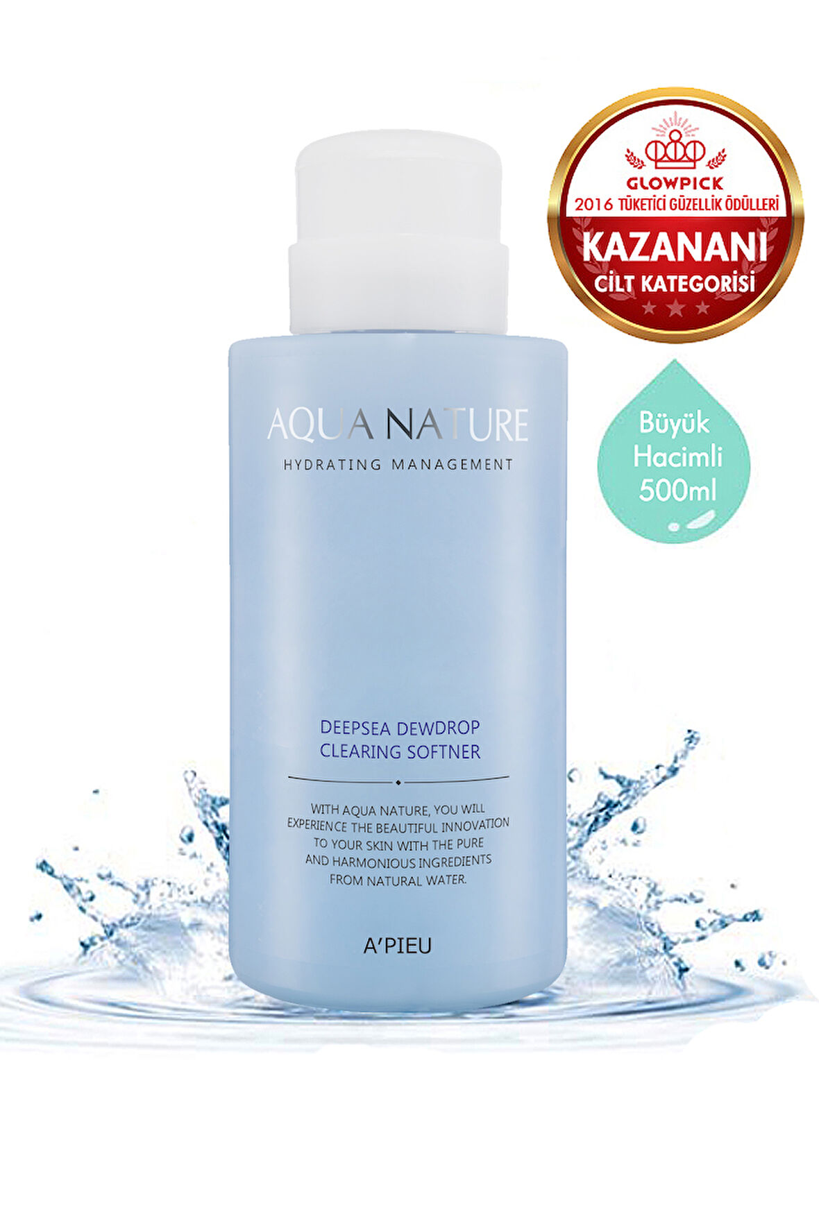 Pürüzsüzleştirici Tonik 500ml A'PIEU Aqua Nature Deep-Sea Dewdrop Clearing Softener