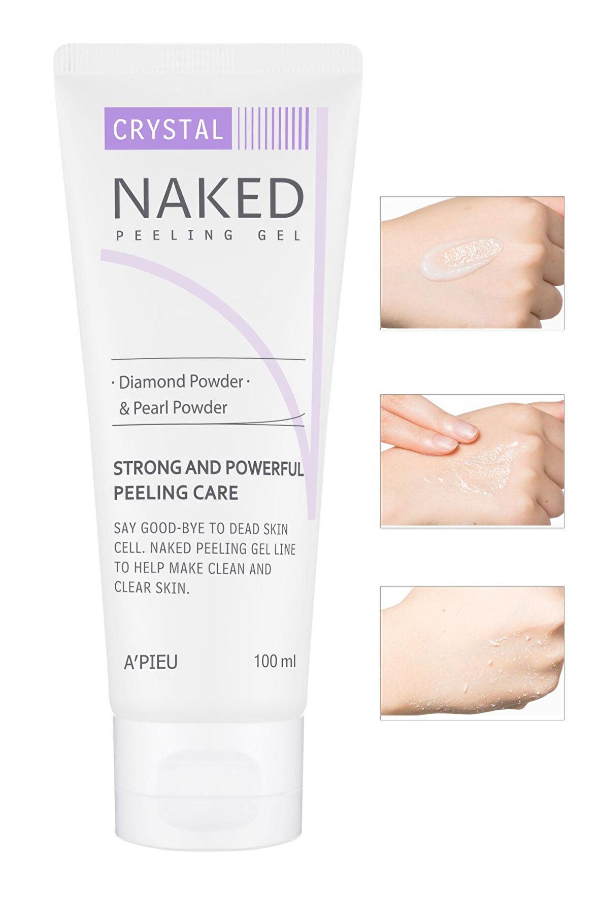 Elmas Tozu İçeren Arındırıcı Peeling Jel 100ml APIEU Naked Peeling Gel (Crystal)