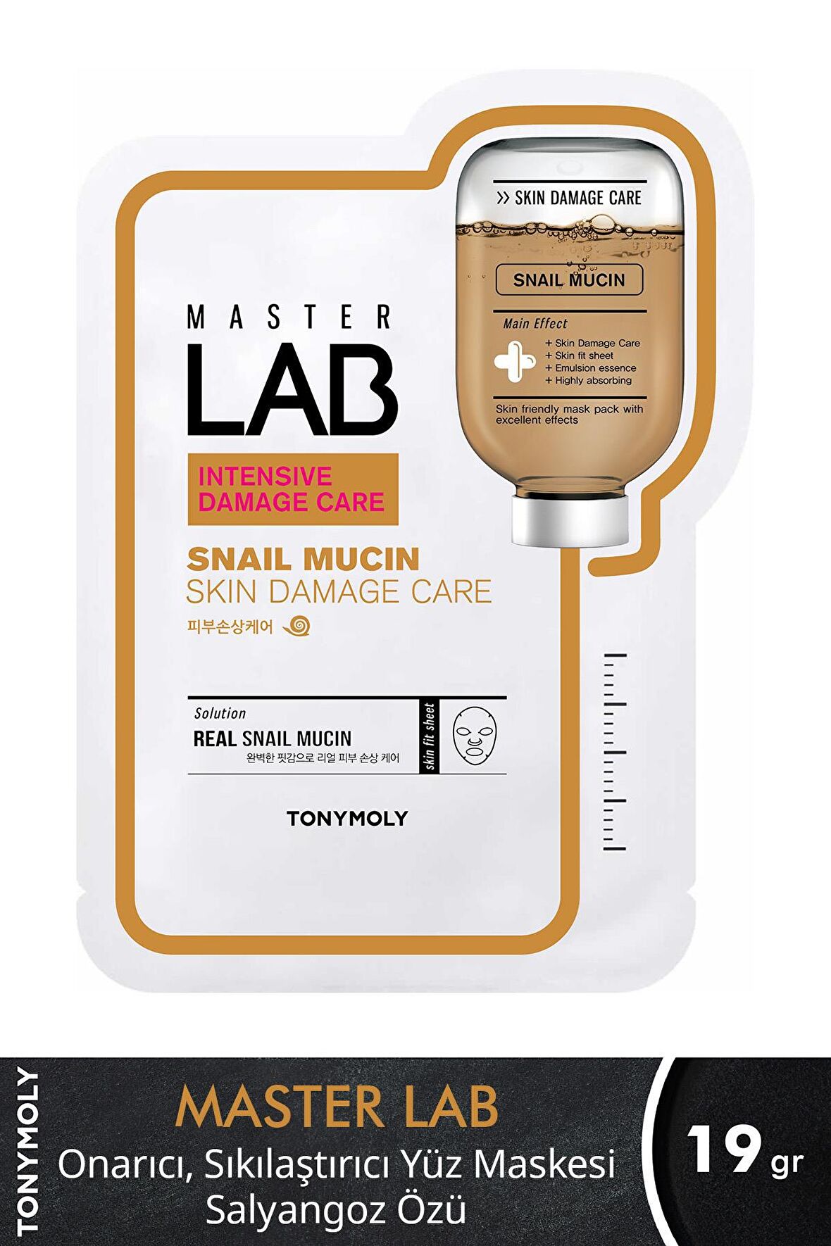 Tonymoly Yüz Maskesi Master LAB Onarıcı Sıkılaştırıcı Salyangoz Özü Cilt Bakımı 30ml