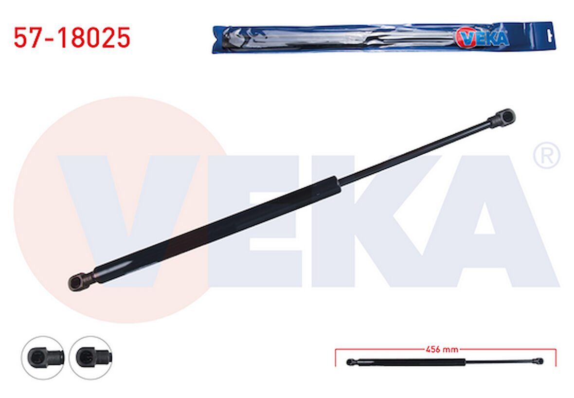 FİAT 500 (312_) BAGAJ AMORTİSÖRÜ 456mm/350N 2012 SONRASI 51785412