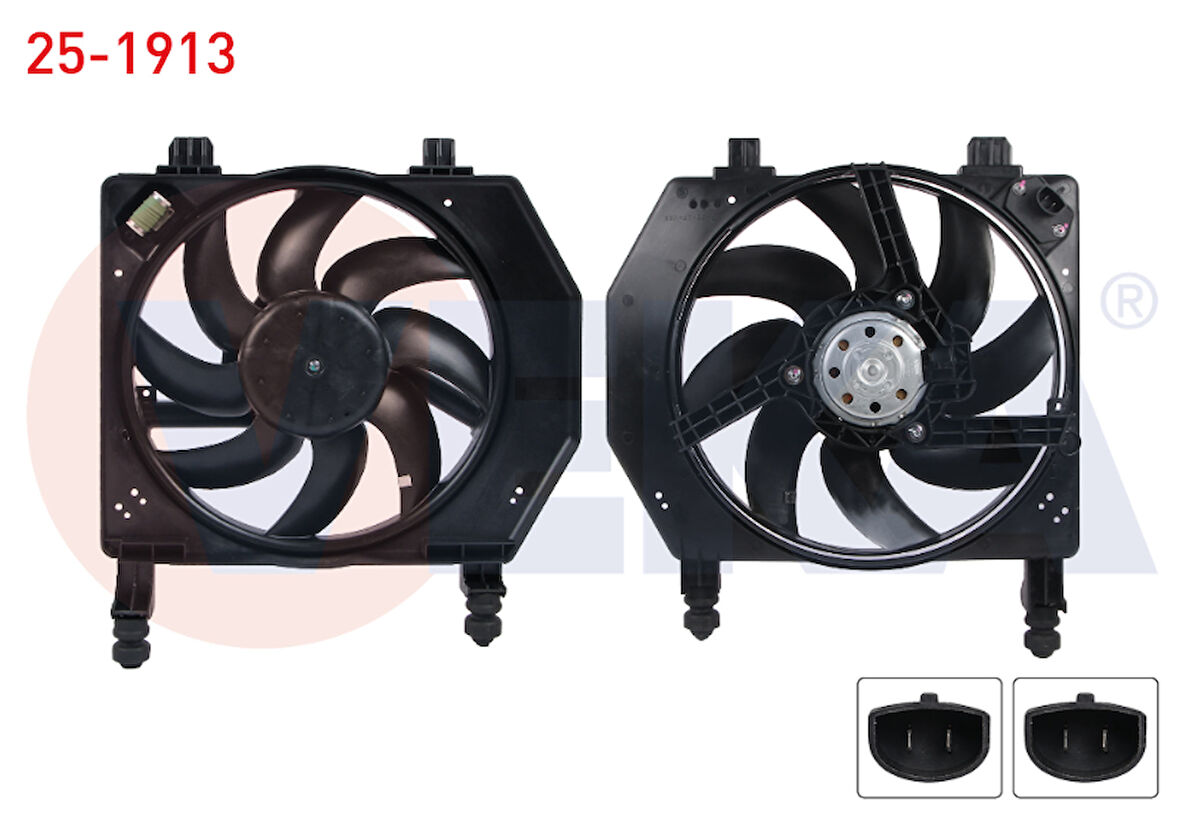 FORD FİESTA 1.25 I 16V - 1.3i - 1.4i 16v - 1.6i 16v - 1.8 D FAN MOTORU 1995-2002 ARASI GP.25-1913