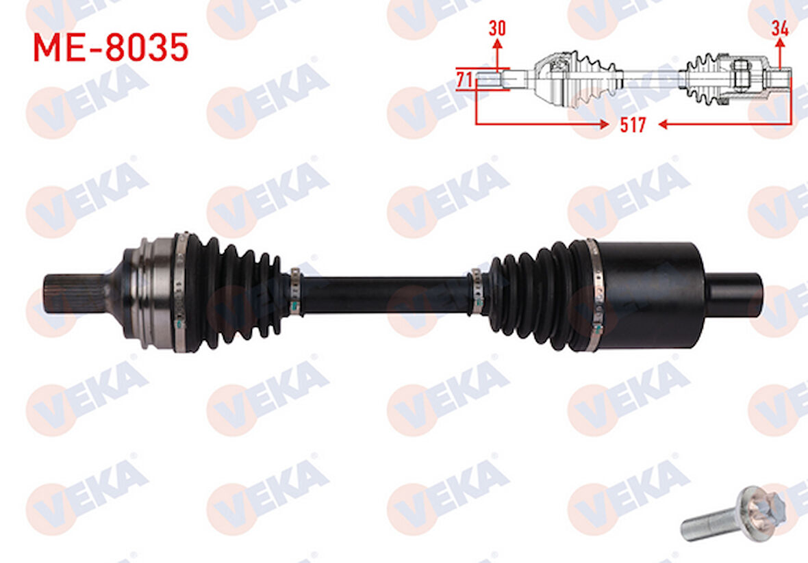 MERCEDES GLK-SERİSİ X204 350 CDI SOL ÖN AKS KOMPLE 2012-2015 ARASI 2043300585 2213300185