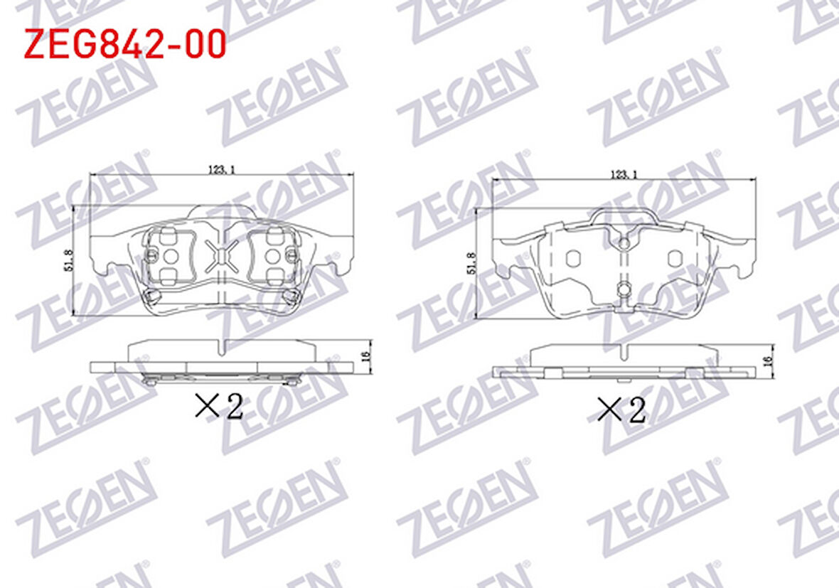 FOCUS 1.6 TDCI 1.6 TI-VCT 2011-2015 / VECTRA C 2.0 DTI ARKA FREN BALATA TAKIMI 4387374