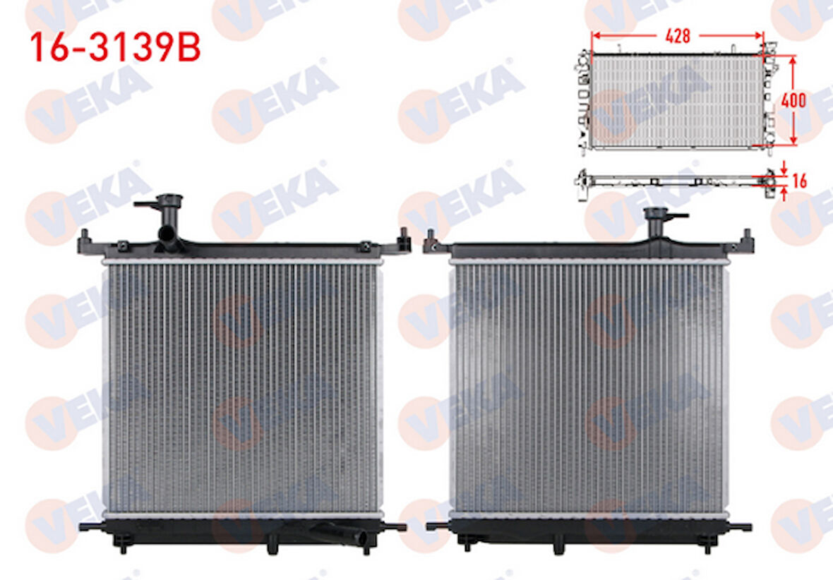 NİSSAN MİCRA (K13) 1.2 SU RADYATÖRÜ BRAZING M-T AC+/- 2010 SONRASI 21410-1HC1A