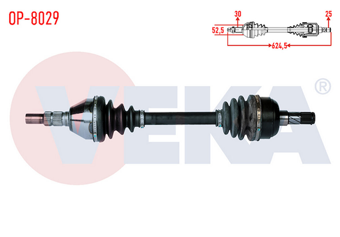 OPEL INSIGNIA 1.6 T A16LET ÖN SOL AKS KOMPLE M-T 2008-2014 ARASI 13228199 13250839