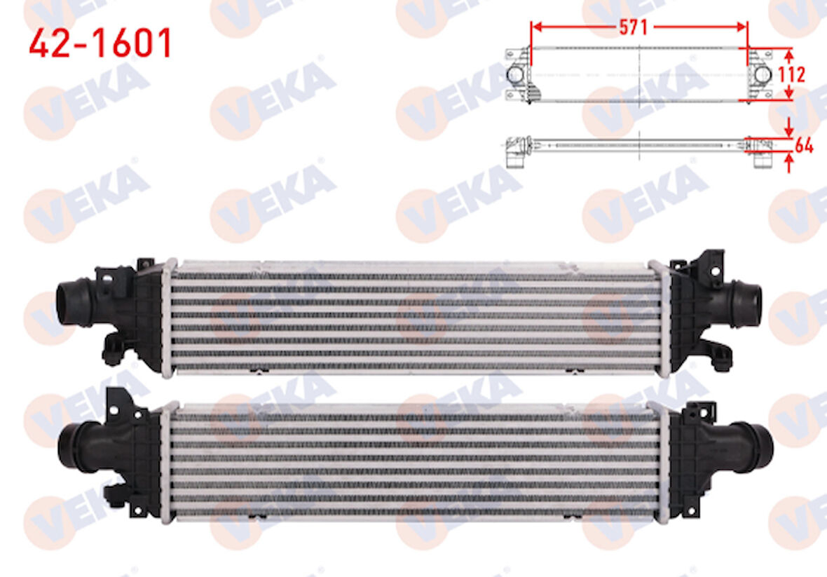 CHEVROLET AVEO T300 1.3 D TURBO RADYATÖRÜ İNTERCOOLER 2011-2014 ARASI 96943741 95199556