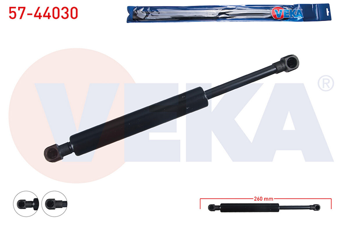 VW VENTO BAGAJ AMORTİSÖRÜ 260mm/690N 1991-1998 ARASI 1H5827550A 1H5827550B
