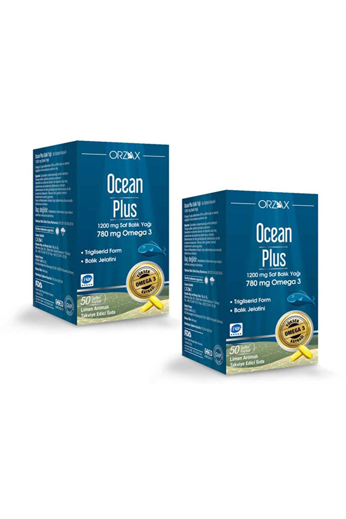 Ocean Plus 1200 mg 50 Kapsül 2 Adet