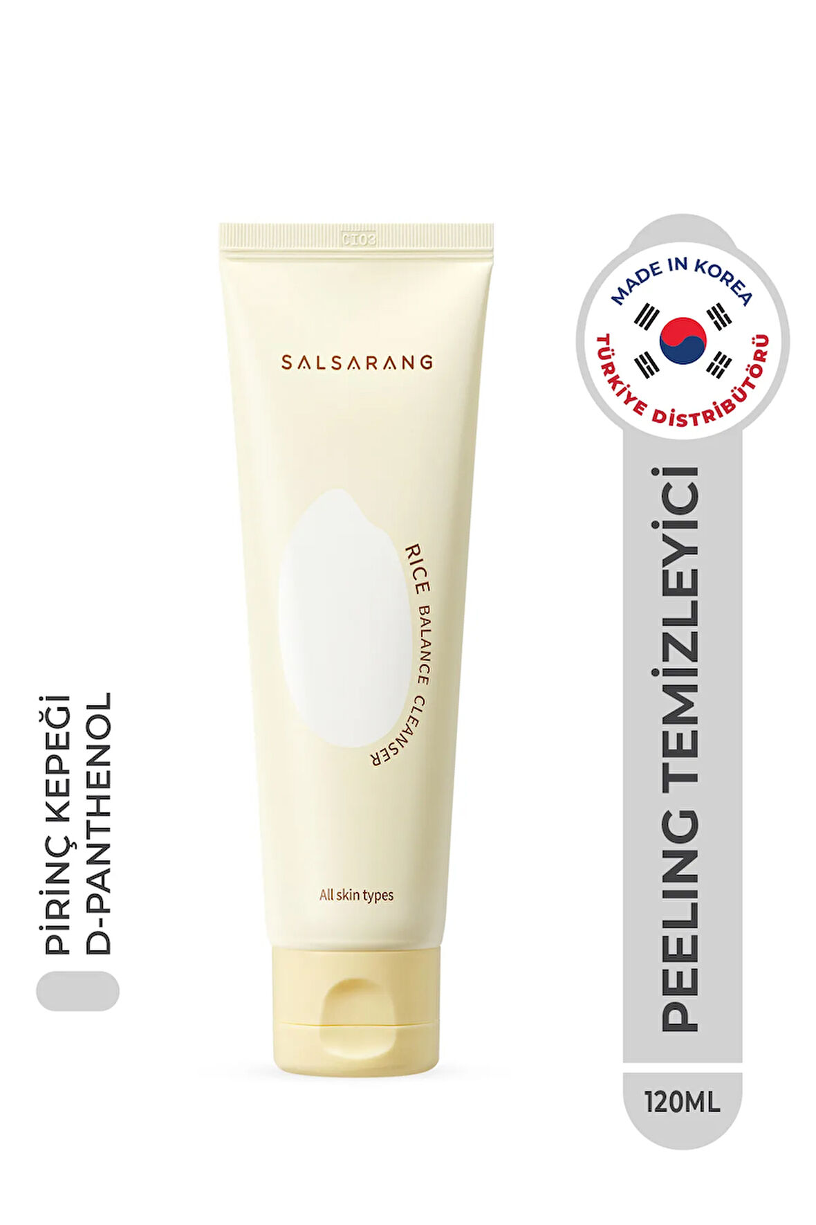 Salsarang Rice Balance Cleanser Peeling Etkili Pirinç Kepeği Temizleyici Kore 120ml