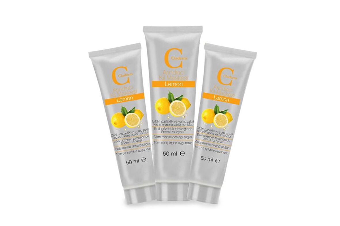 Claderm Lemon 50 ml 3 lü Avantaj Paketi