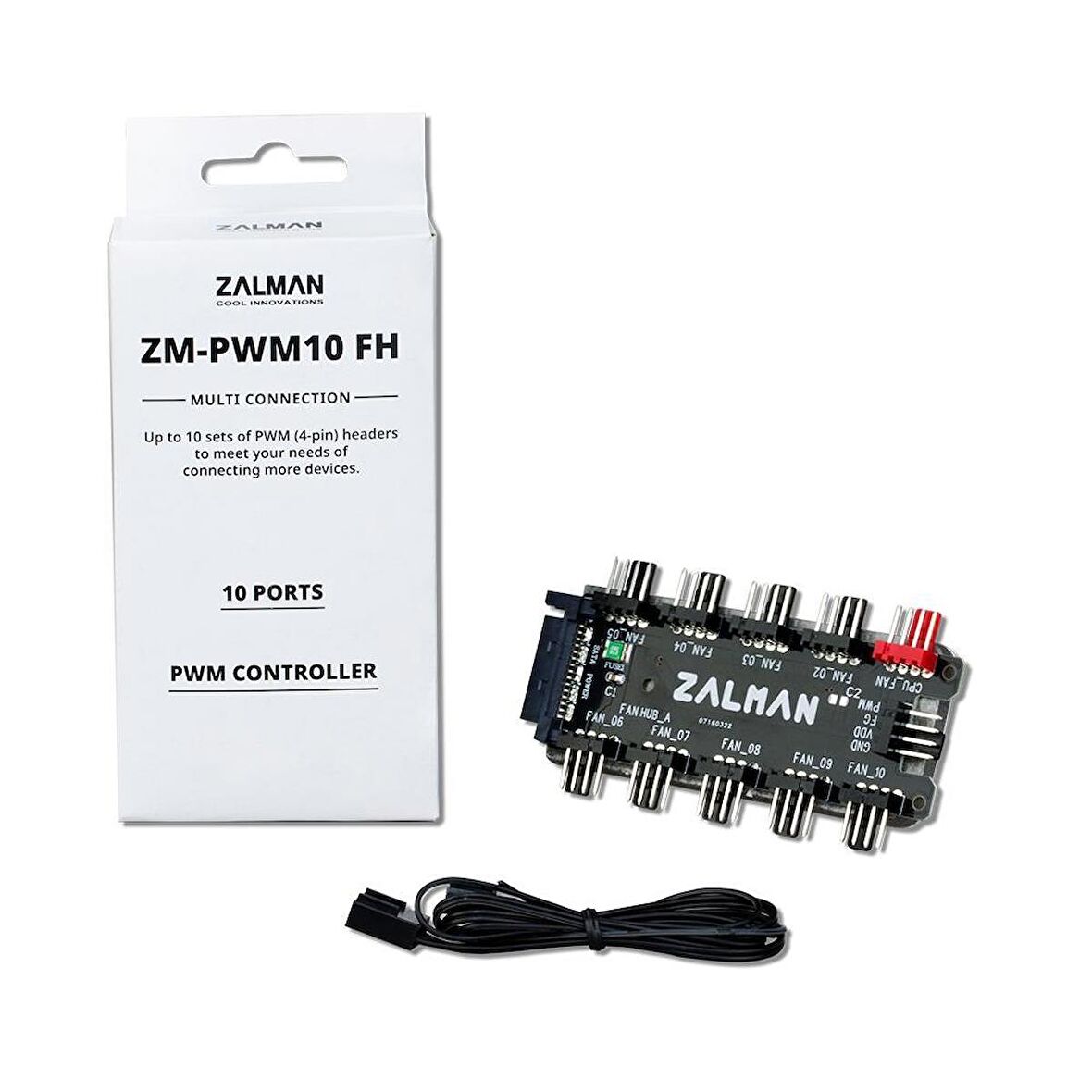 ZALMAN ZM-PWM10FH ON PORTLU PWM FAN KONTROL BAGLANTI ADAPTORU