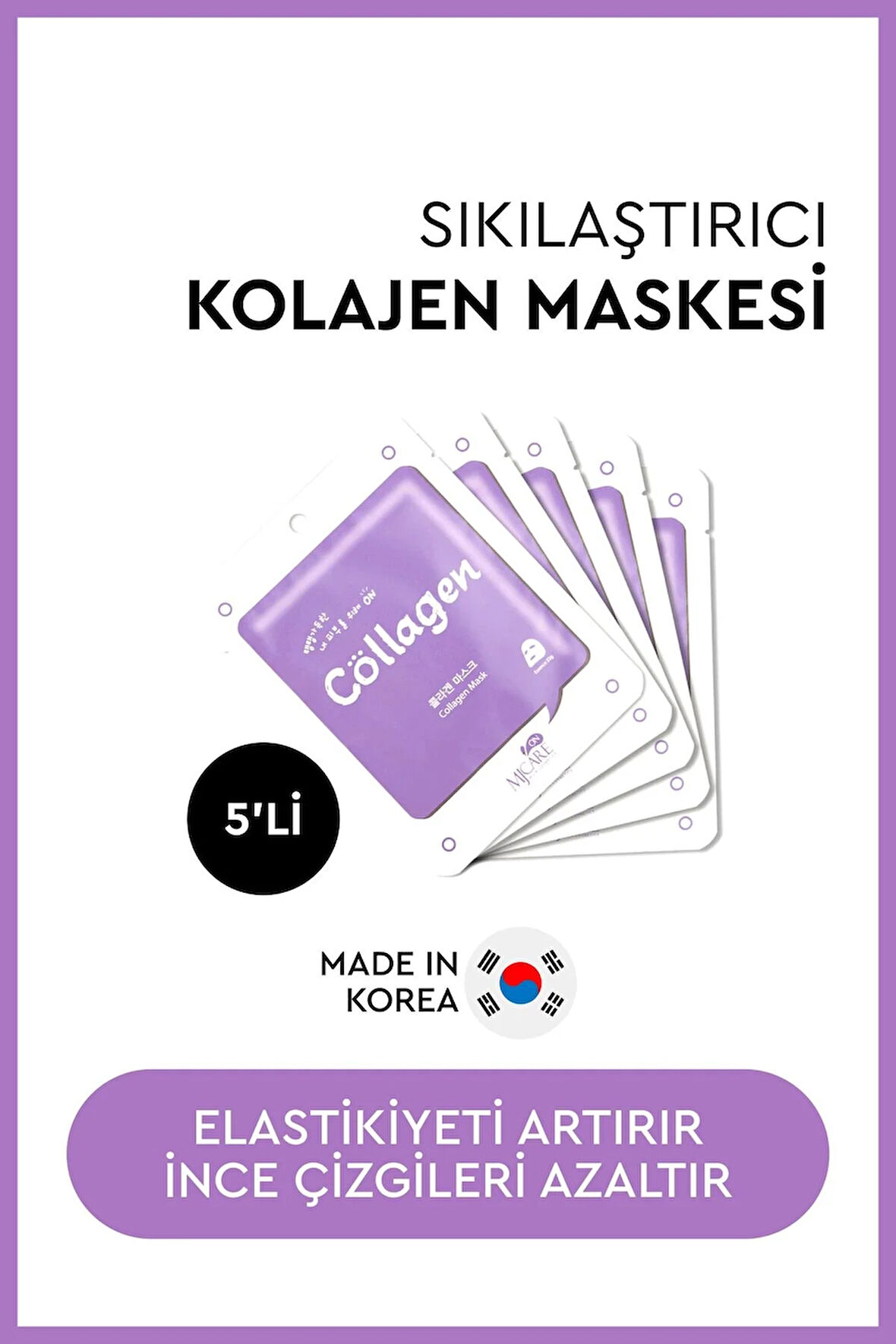 On Collagen Mask - Kolajen Özlü Yüz Maskesi 5'li