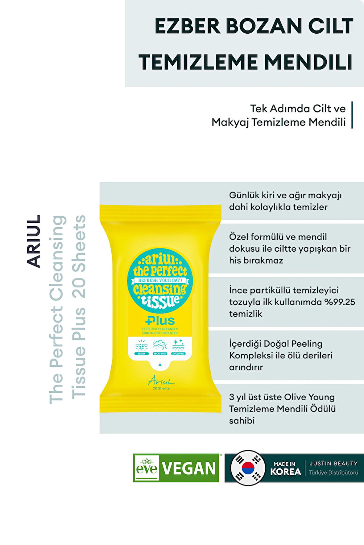 The Perfect Cleansing Tissue Plus (20sheets)