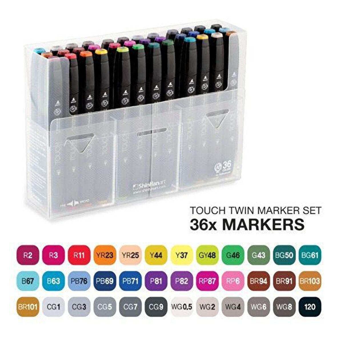 Touch Twin Marker Kalem 36lı Set