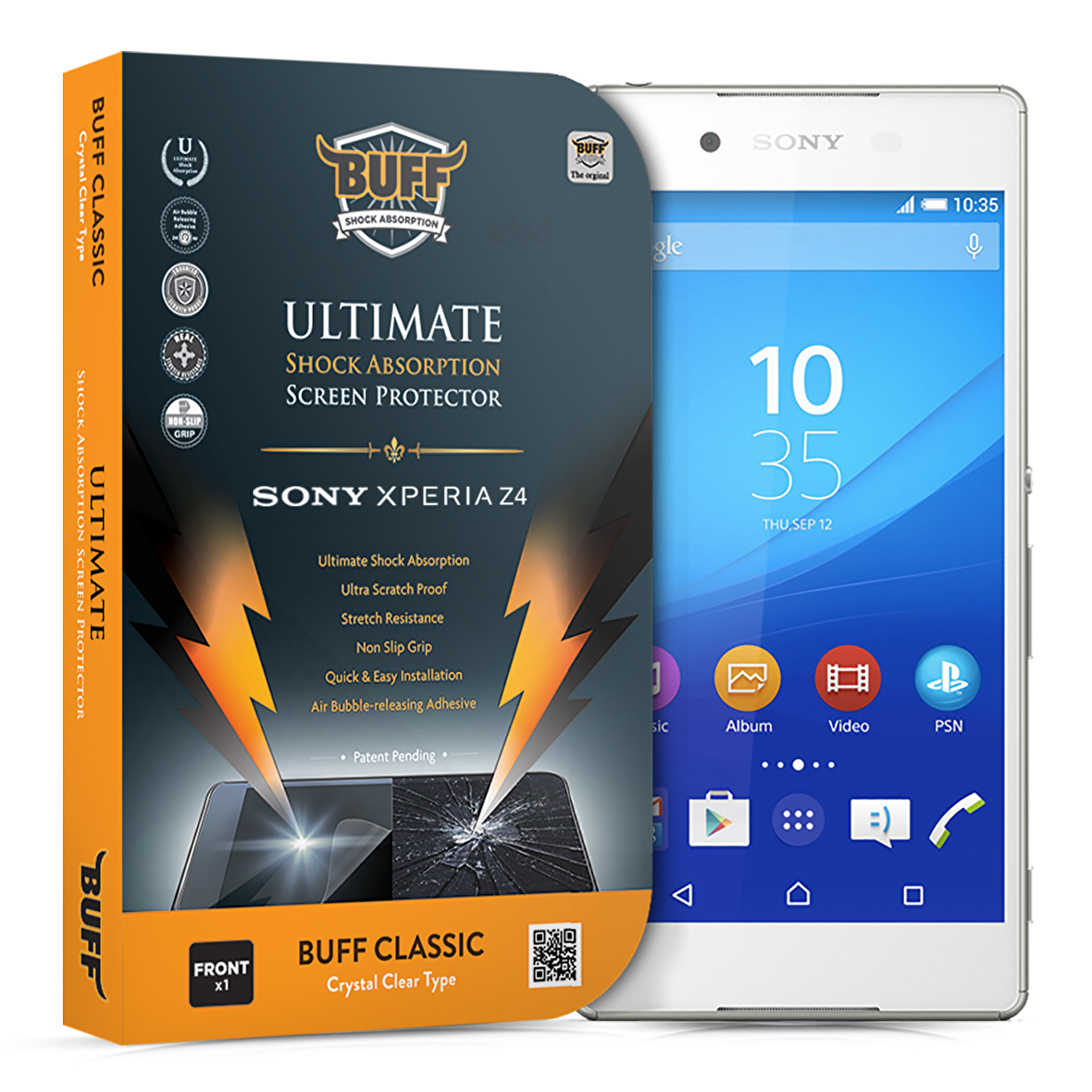Buff Xperia Z3+/Z4 ile Uyumlu Darbe Emici Film