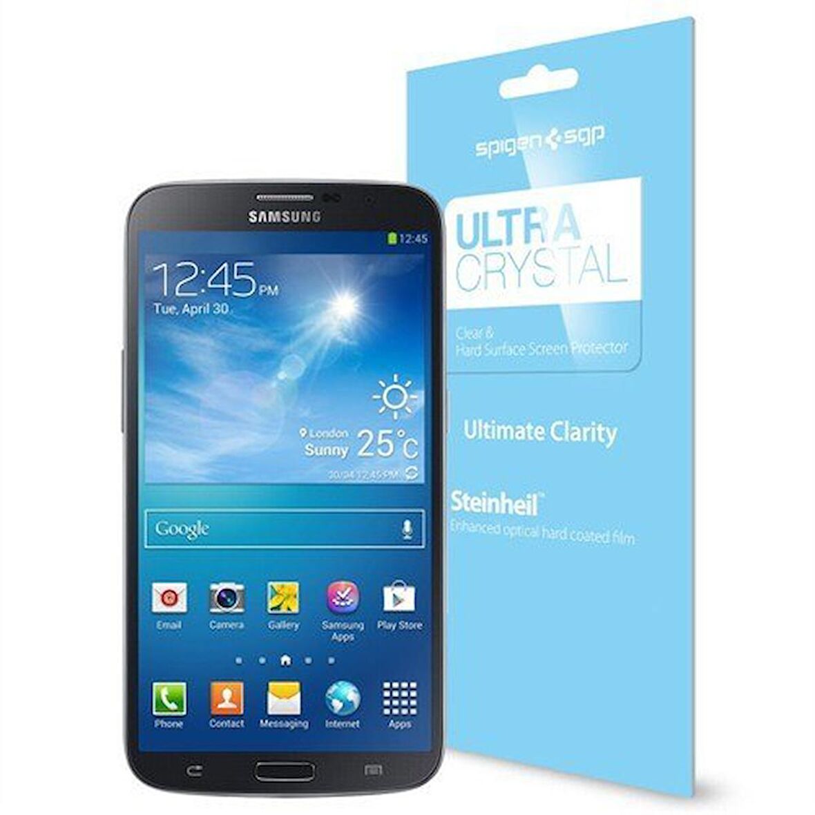 Spigen Galaxy Mega 6.3 Ekran Koruyucu Ultra Crystal