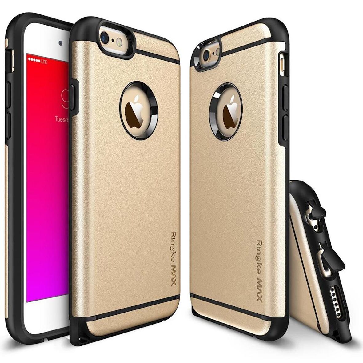 Ringke Max iPhone 6s Plus/ 6 Plus ile Uyumlu KIlıf Royal Gold