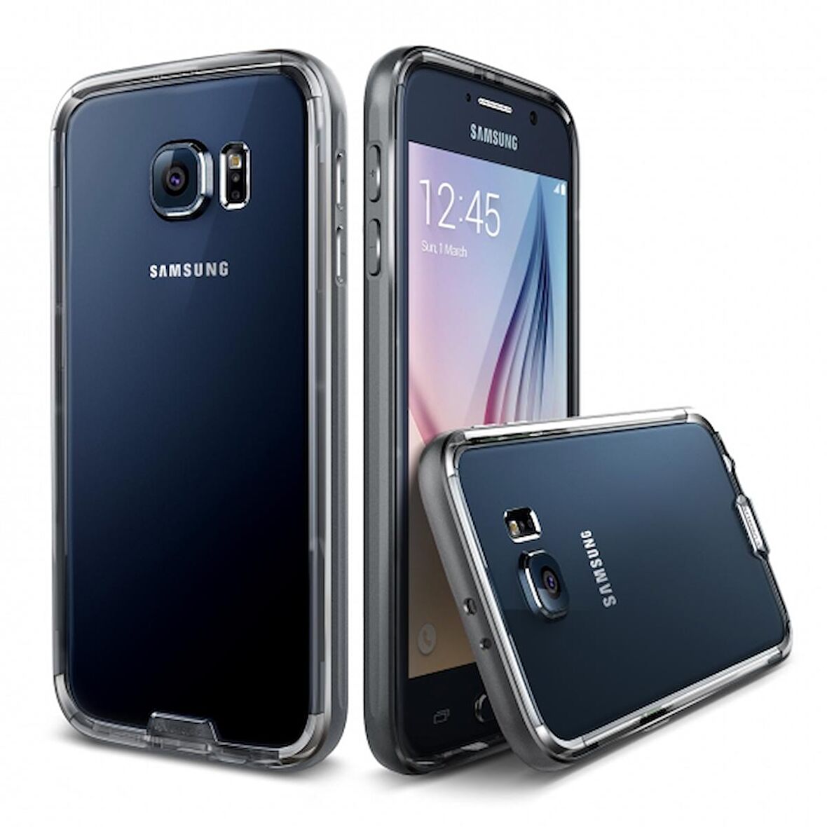VRS Galaxy S6 Iron Bumper Kılıf Titanium