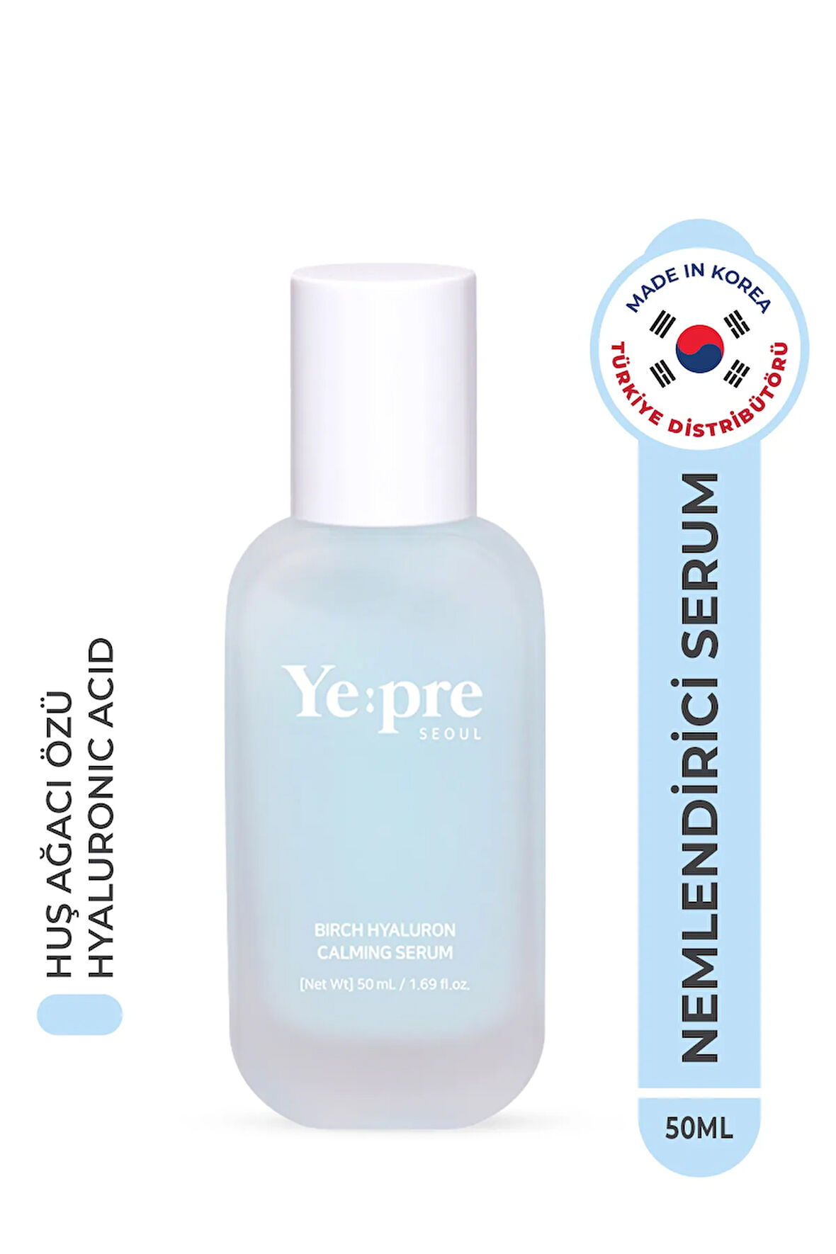 Birch Hyaluron Calming Serum Yoğun Nemlendirici Serum Huş Ağacı Hyaluronic Acid Kore 50ml