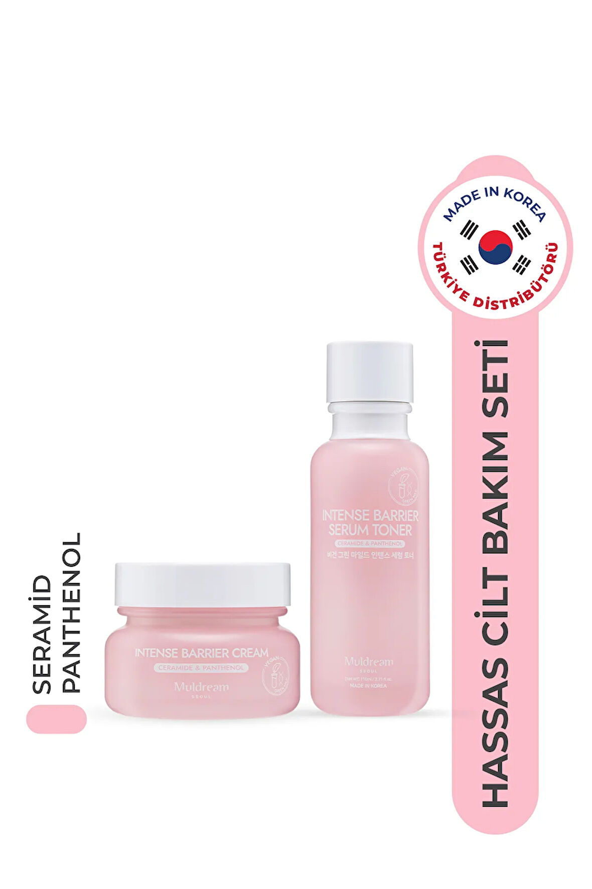 Hassas Ciltler Için Yatıştırıcı, Nemlendirici, S.o.s Bakım Seti - Bariyer Onarıcı Krem & Serum Tonik