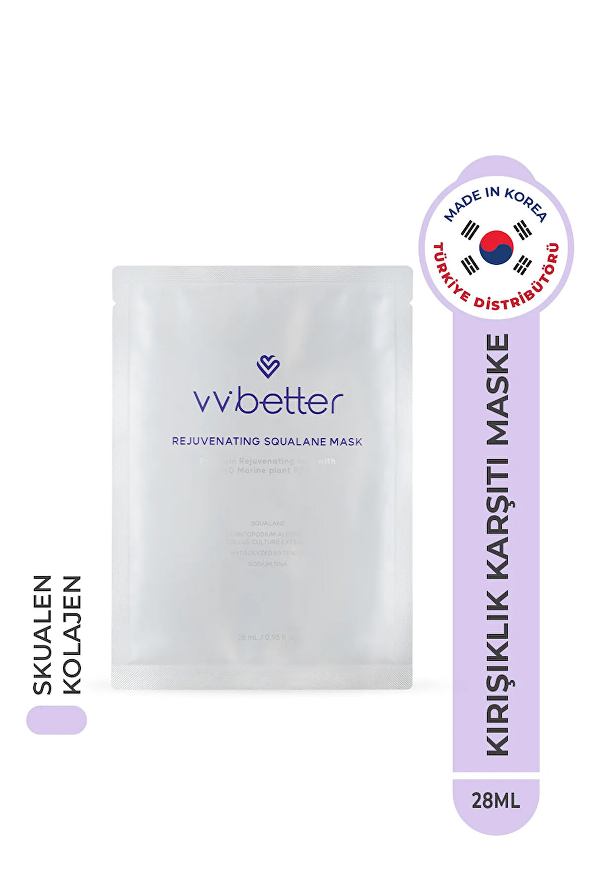 Rejuvenating Squalane Mask Yüz Maskesi Centella Asiatica Madecassoside Hyaluronic Acid Kore 28ml