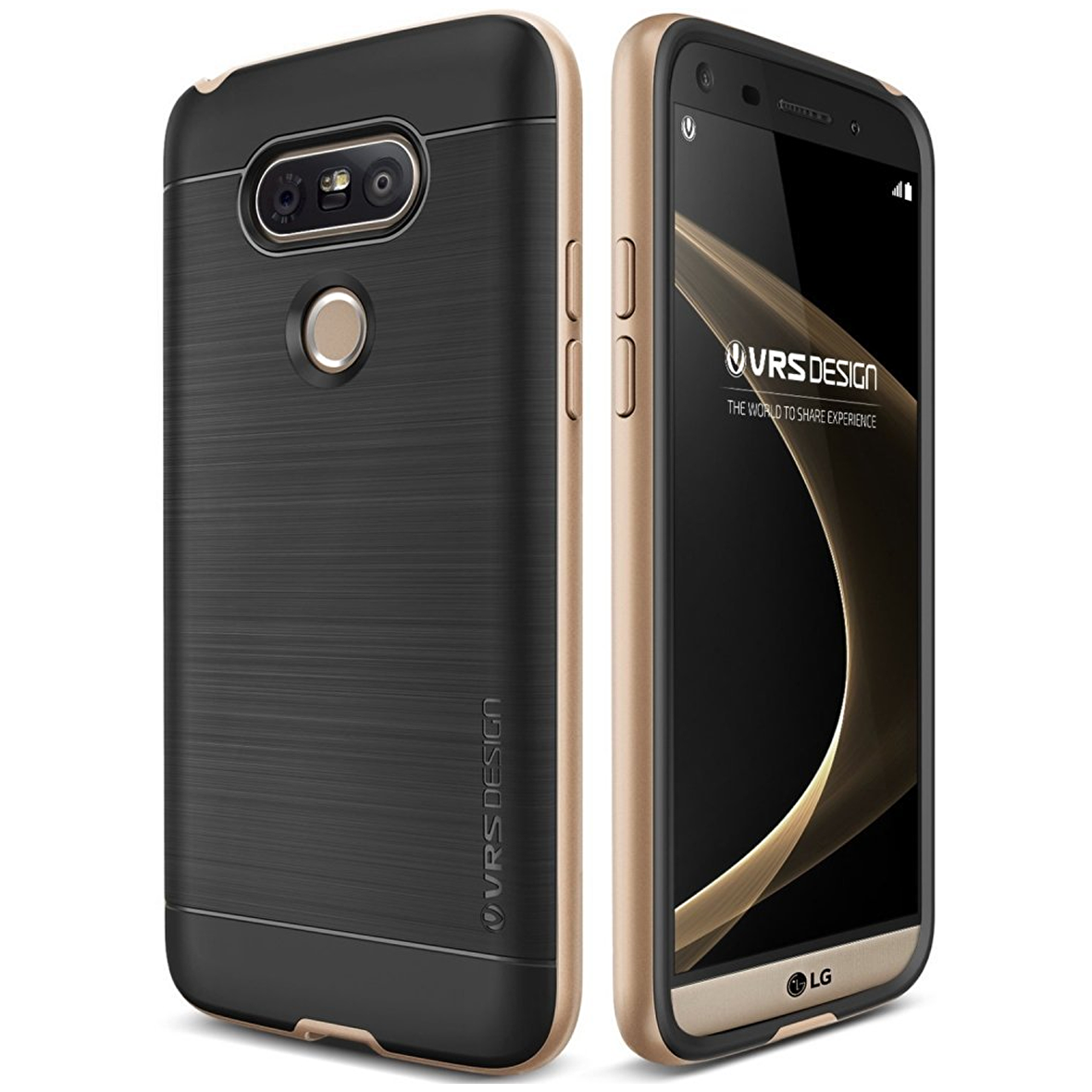 Verus LG G5 ile Uyumlu High Pro Shield Kılıf Shine Gold