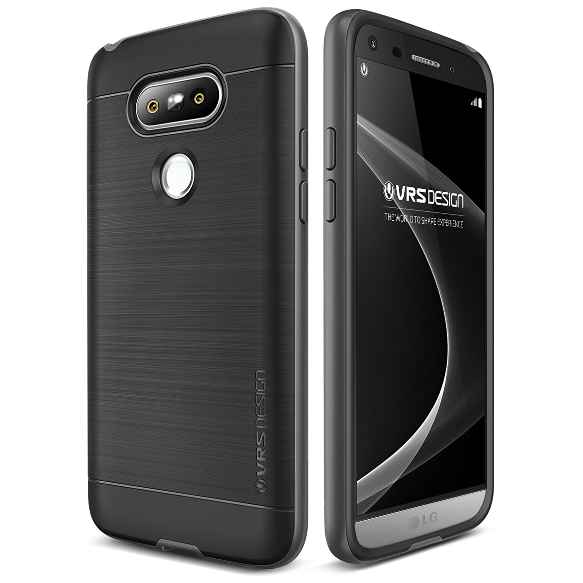 Verus LG G5 ile Uyumlu High Pro Shield Kılıf Steel Silver