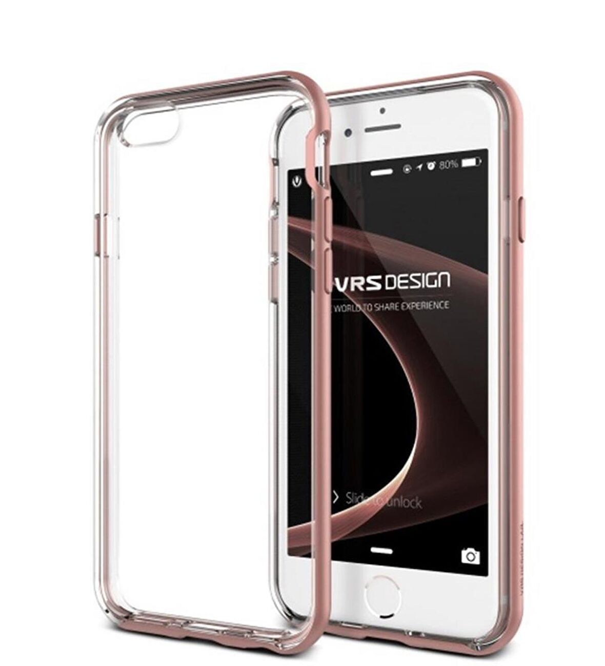 Verus iPhone 6 Plus/6S Plus New Crystal Bumper Kılıf Rose Gold