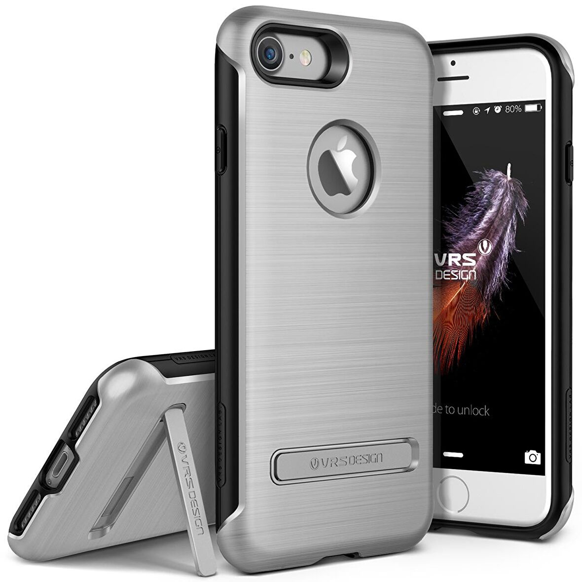 VRS Design iPhone 7 Duo Guard Kılıf Light Silver