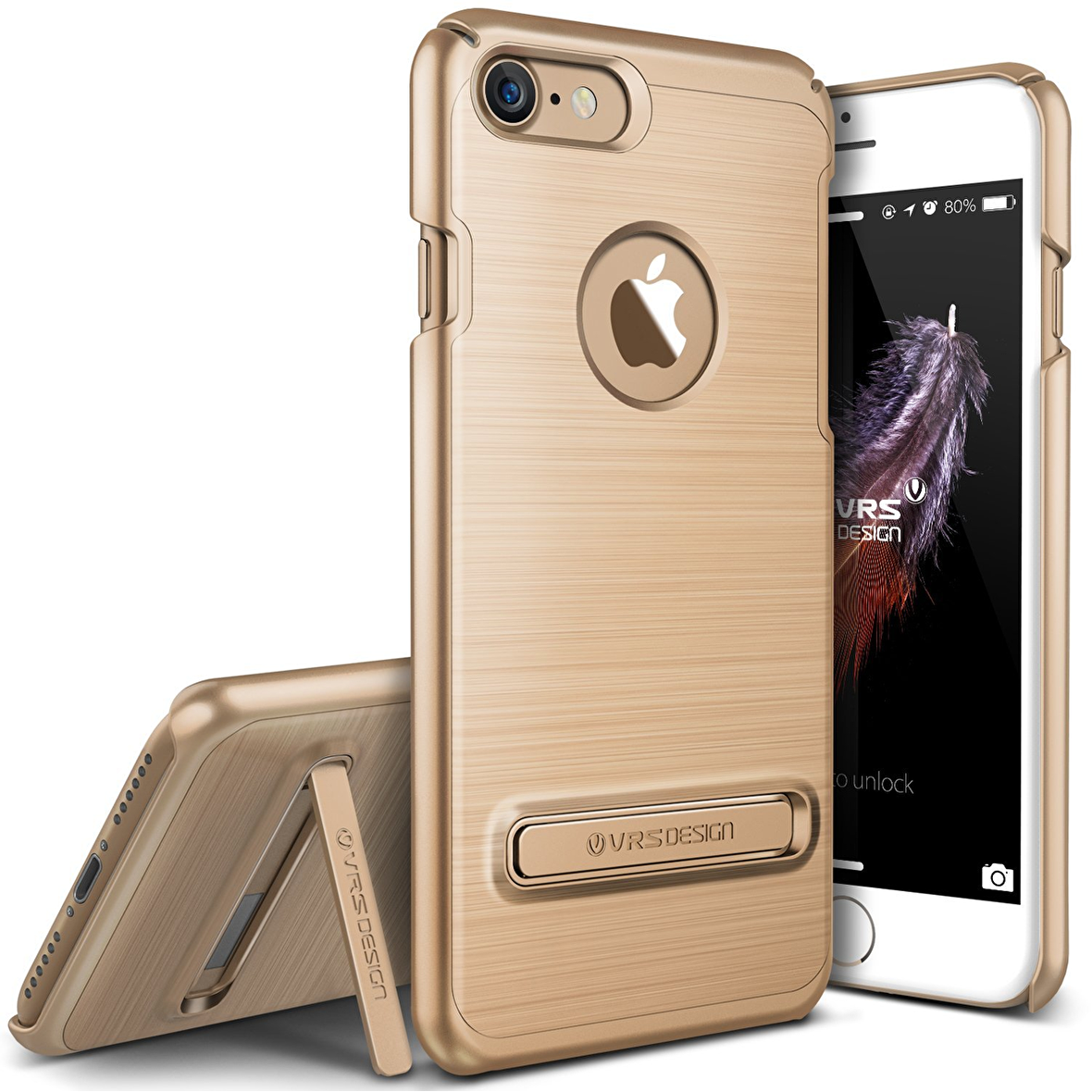 VRS iPhone 7 Simpli Lite Kılıf Shine Gold
