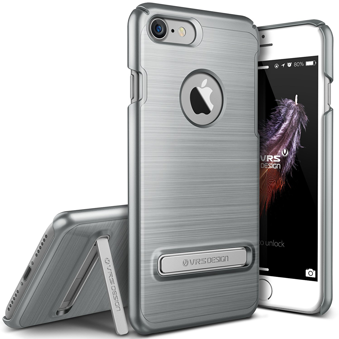 VRS iPhone 7 Simpli Lite Kılıf Steel Silver