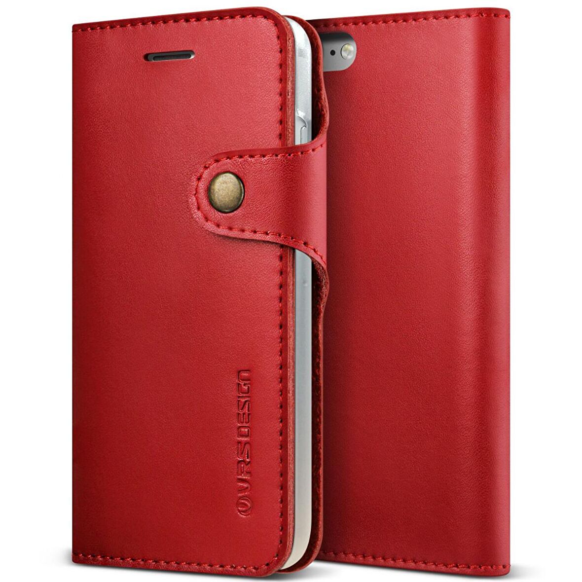 VRS Design iPhone 8 / 7 Native Diary Kılıf Wine