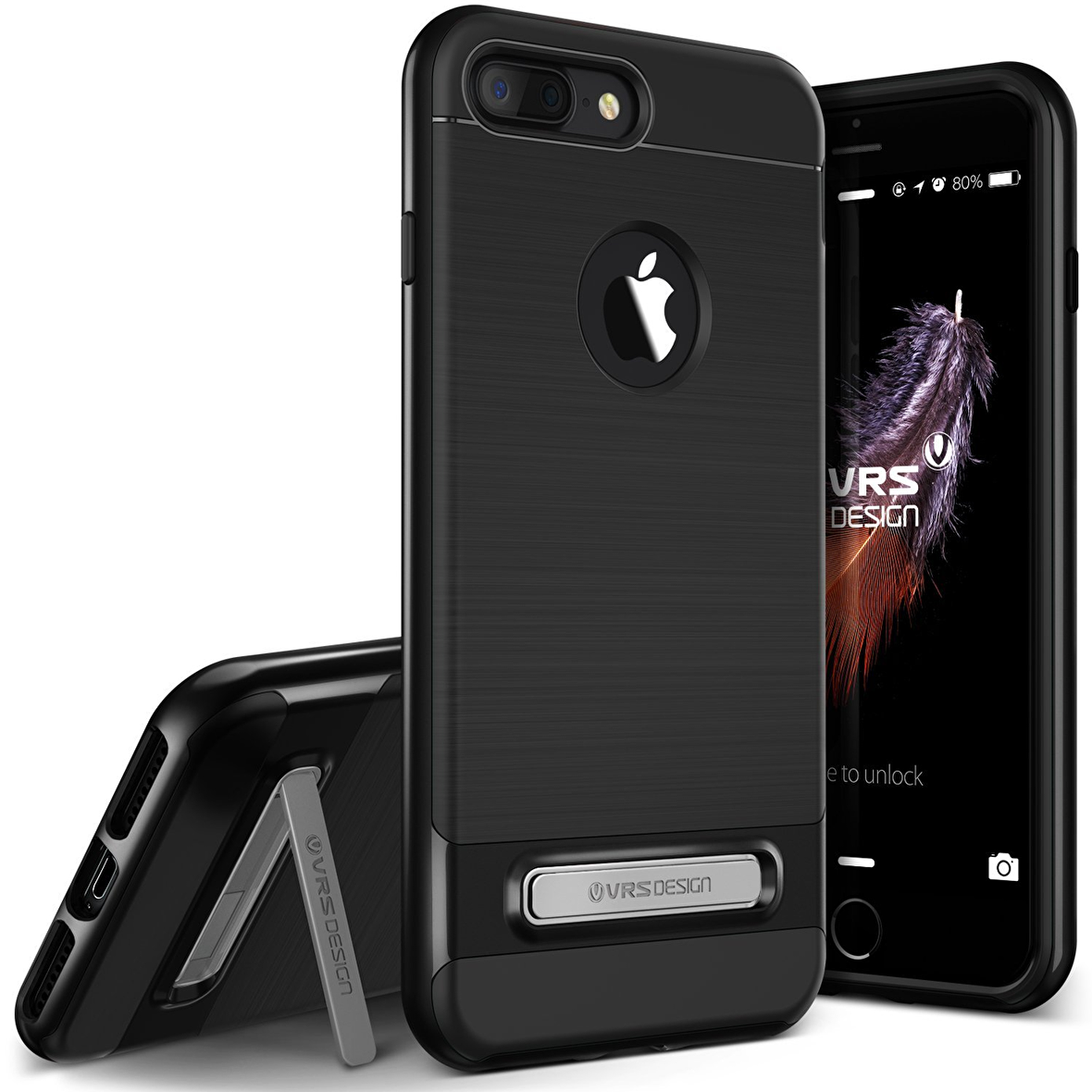VRSDESIGN iPhone 7 Plus High Pro Shield Series Kılıf Jet Black