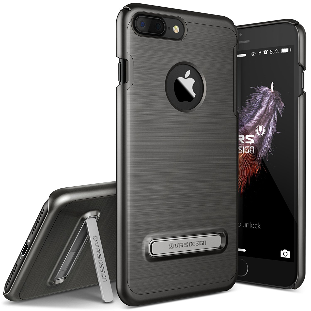 VRS iPhone 7 Plus Simpli Lite Kılıf Titanium Black