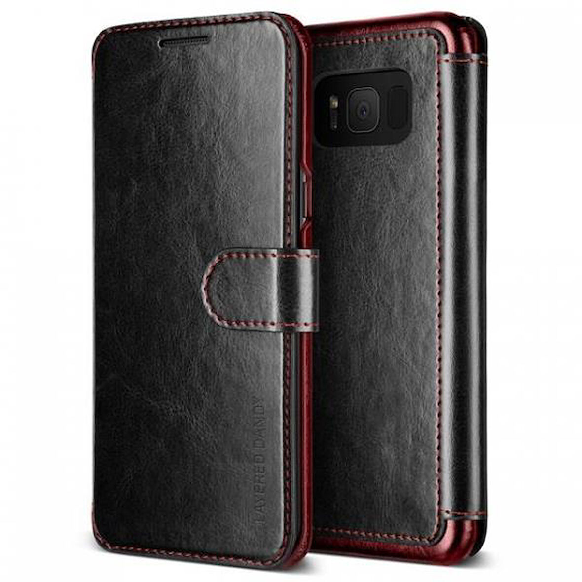 VRS Design Galaxy S8 ile Uyumlu Layered Dandy Kılıf-Black