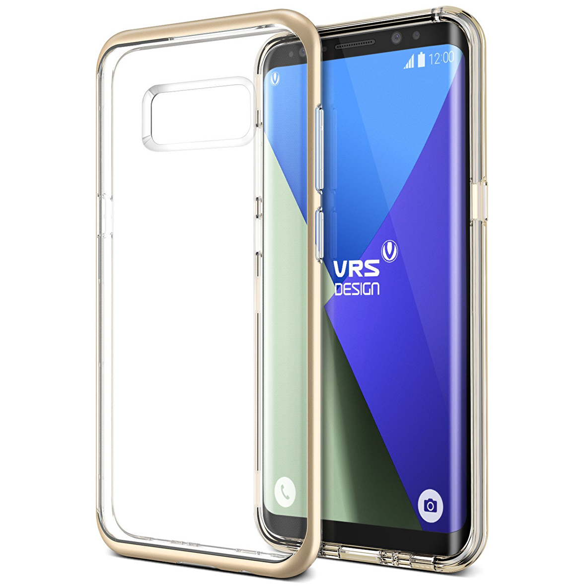 VRS Galaxy S8 Plus Crystal Bumper Kılıf Shine Gold