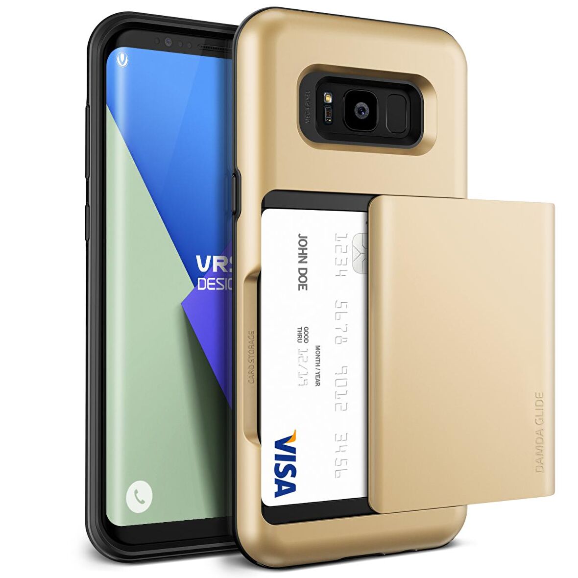 VRS Design Galaxy S8 Damda Glide Kılıf Shine Gold