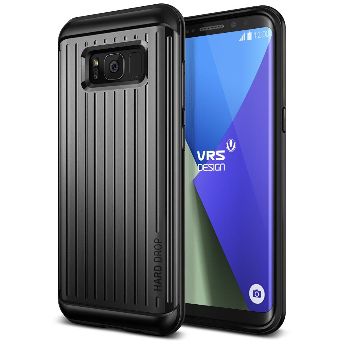 VRS Design Galaxy S8 Waved Hard Drop Kılıf Waved Waved Dark Silver