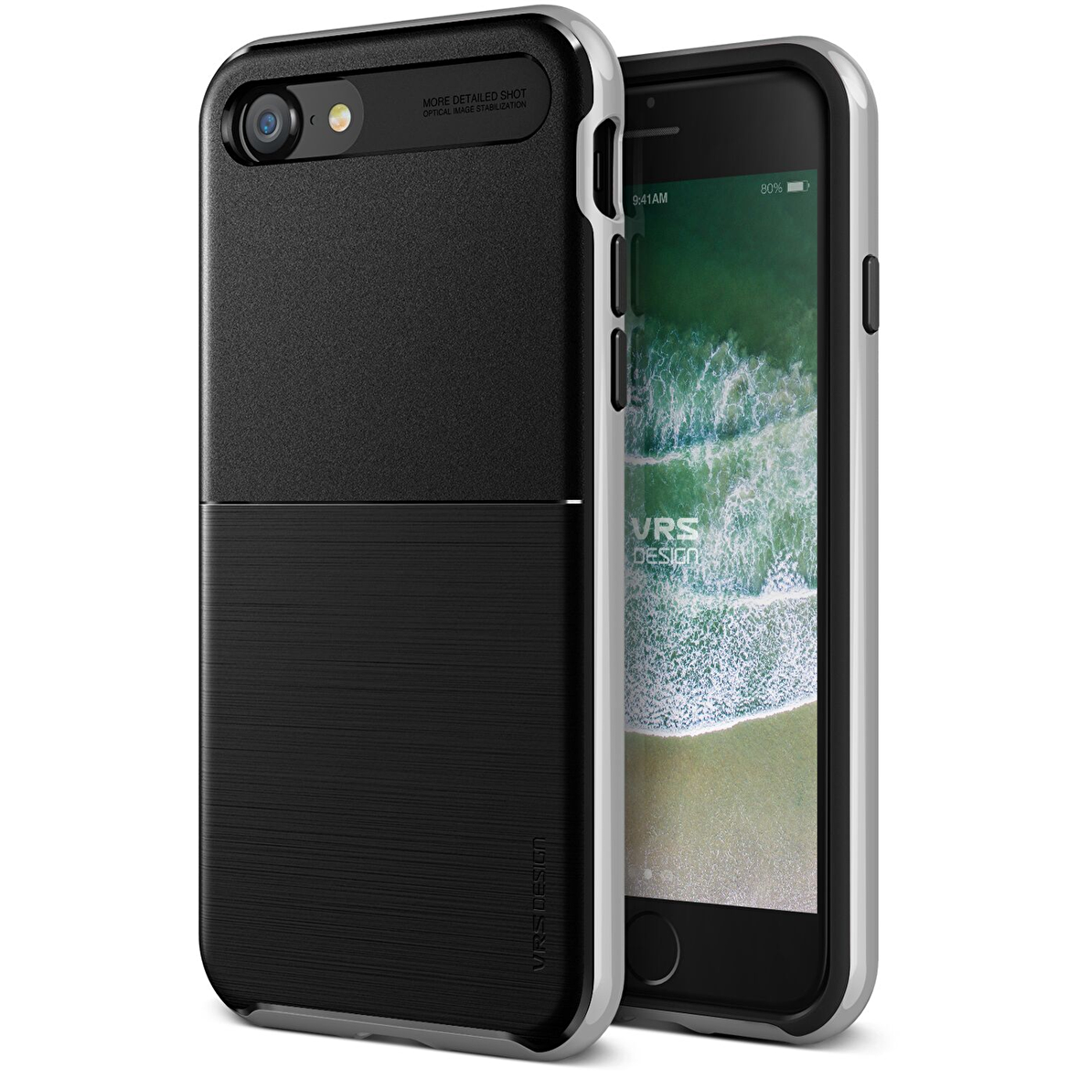 VRS iPhone 8 / 7 New High Pro Shield Kılıf Silver