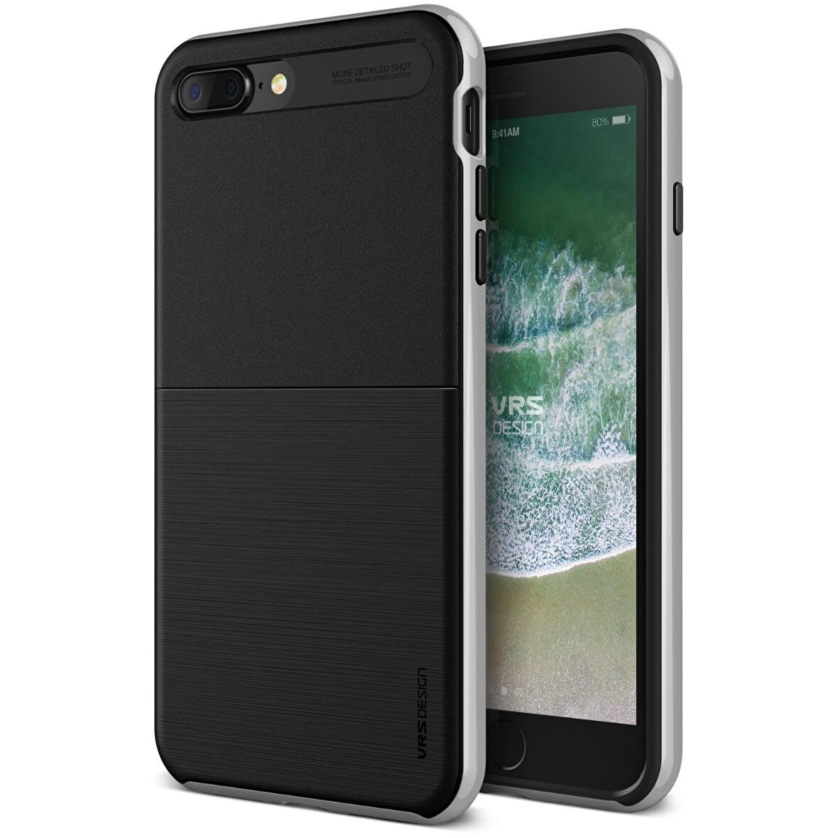 VRS iPhone 8 Plus / 7 Plus New High Pro Shield Kılıf Silver