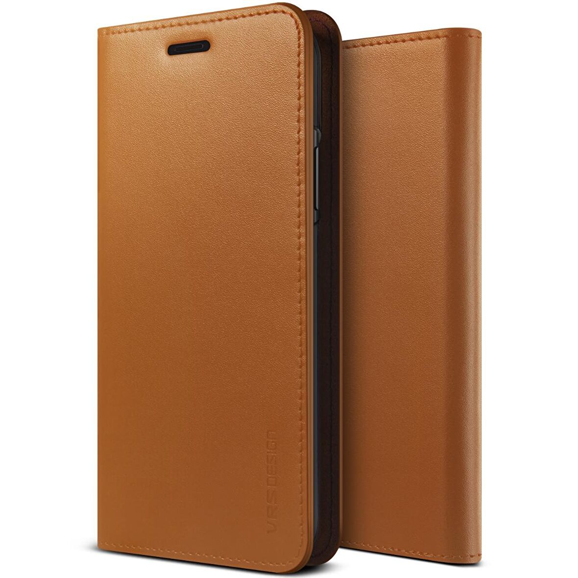 VRS Design iPhone X Genuine Leather Kılıf Brown