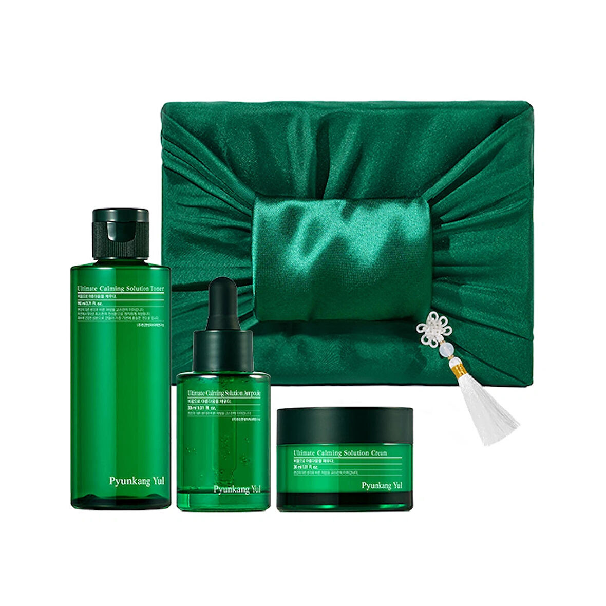 Ultimate Calming Line Gift Set (Toner+Ampoule+Cream) w/bag - Yoğun Yatıştırıcı ve Nemlendirici Cilt Bakım Hediye Seti 