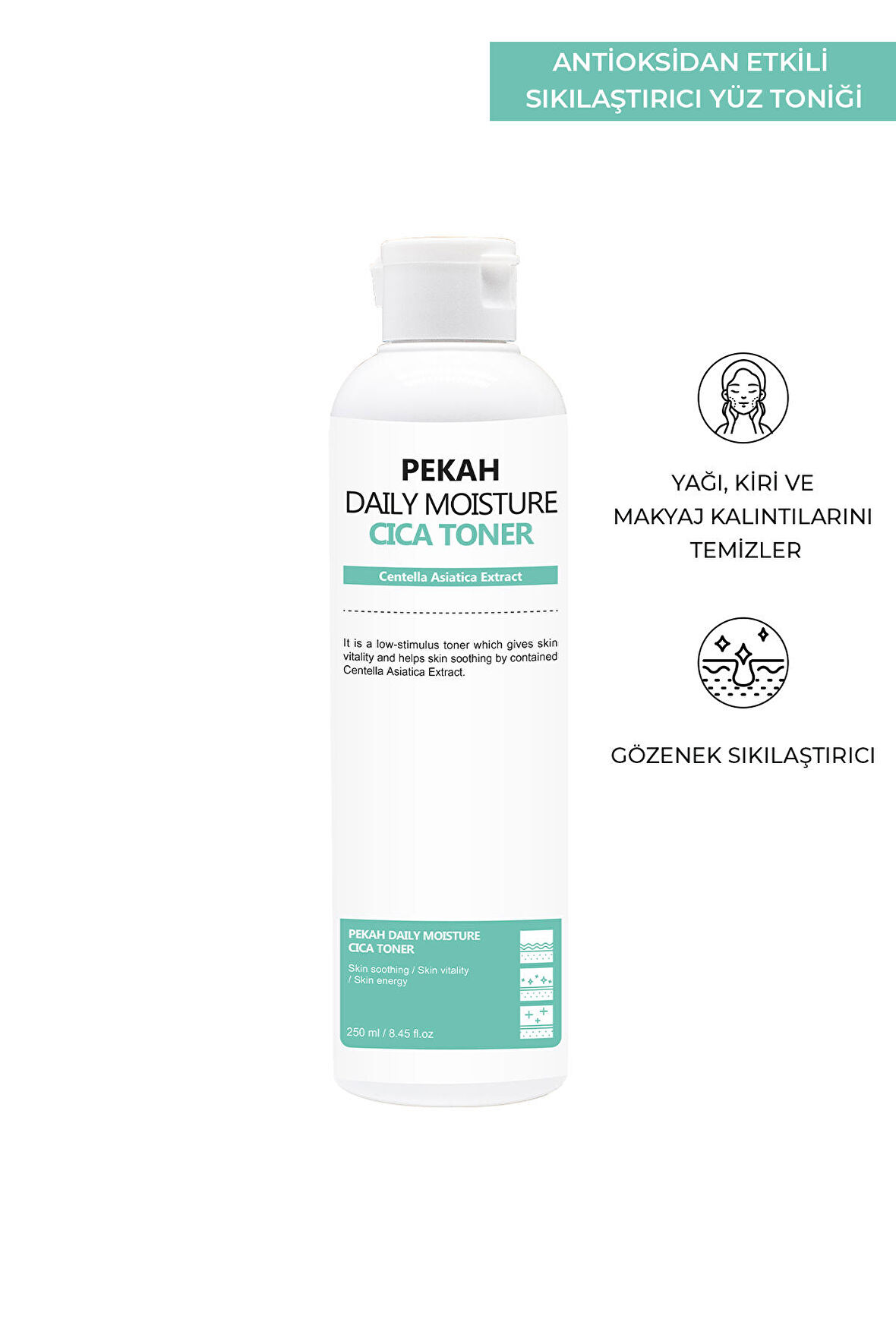 PEKAH Centella Özlü Gözenek Sıkılaştırıcı, Arındırıcı Akne Karşıtı Tonik 250ml (Büyük Boy)