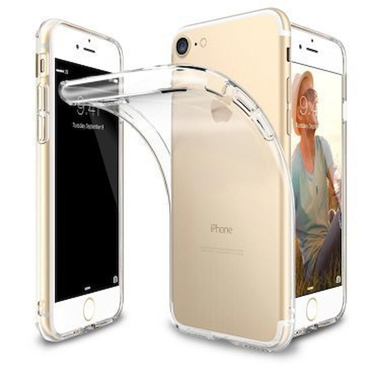 Ringke Air iPhone 7/8 ile Uyumlu Kılıf Crystal Clear Ultra Hafif Esnek İnce Şeffaf Transparan